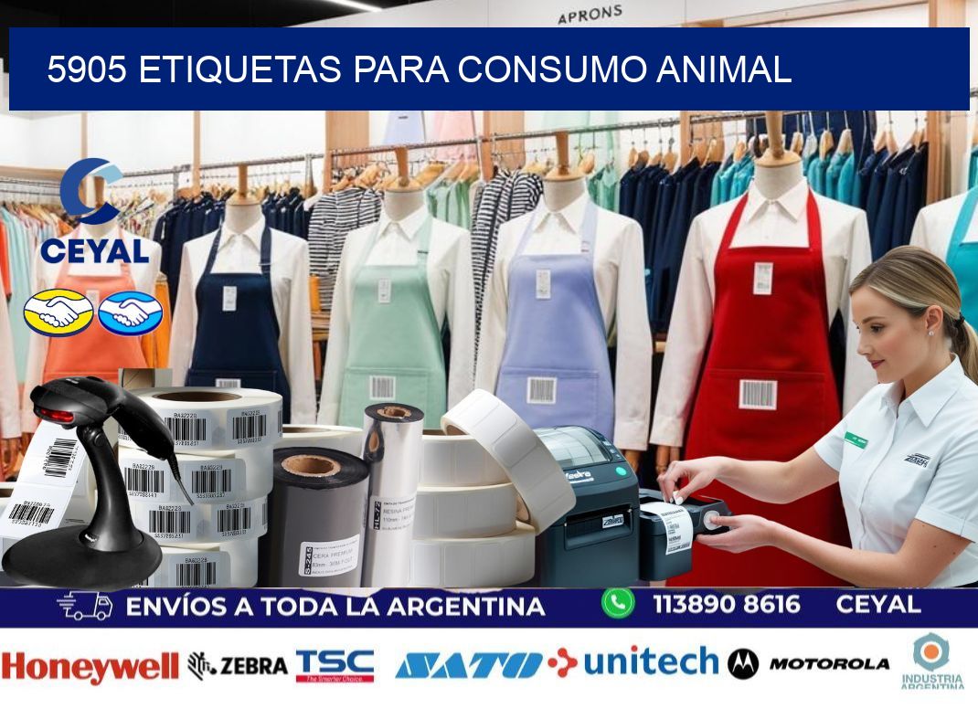 5905 Etiquetas para consumo animal