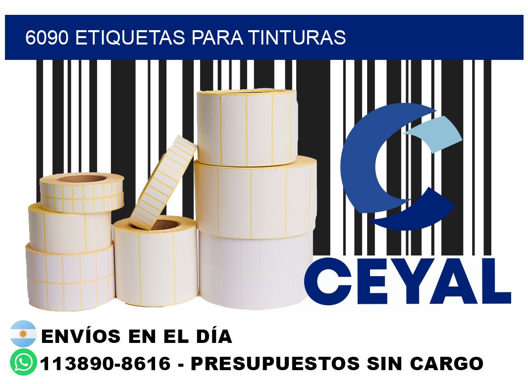 6090 Etiquetas para tinturas