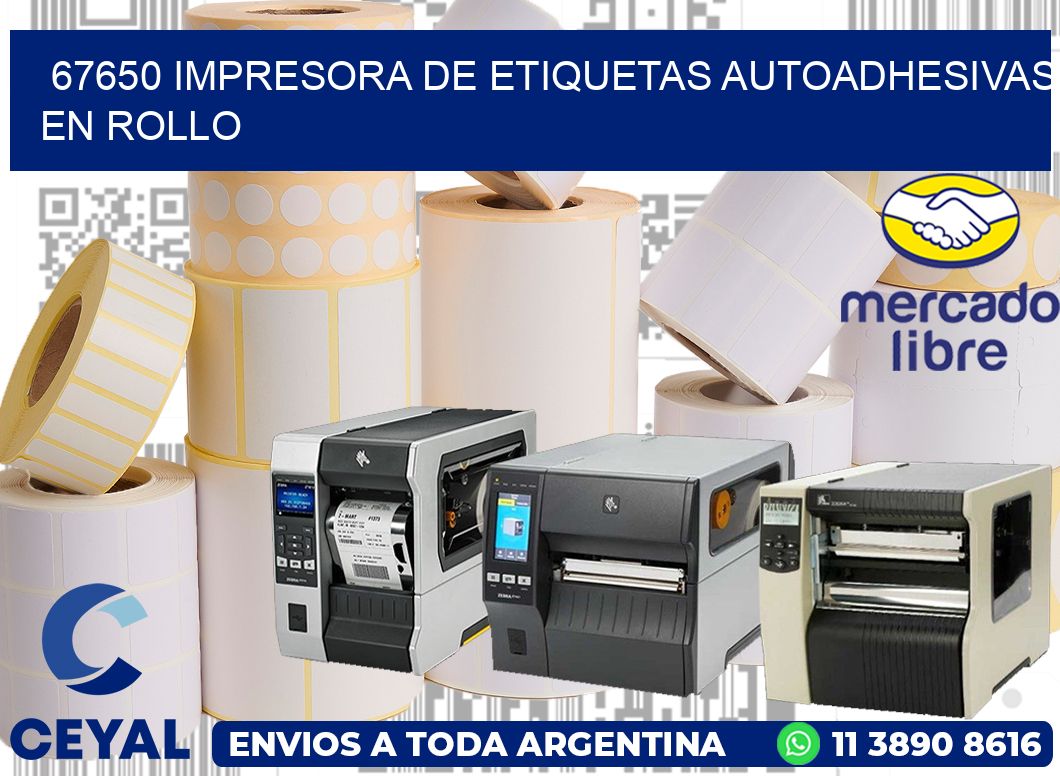 67650 impresora de etiquetas autoadhesivas en rollo