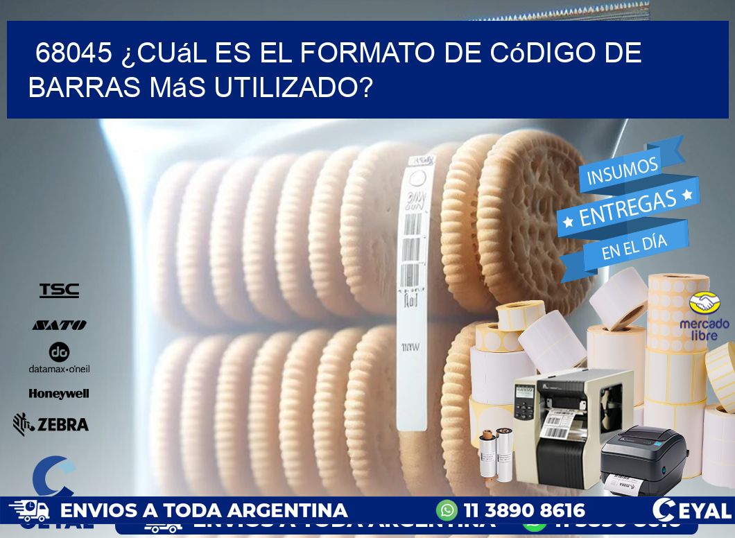 68045 ¿Cuál es el formato de código de barras más utilizado?