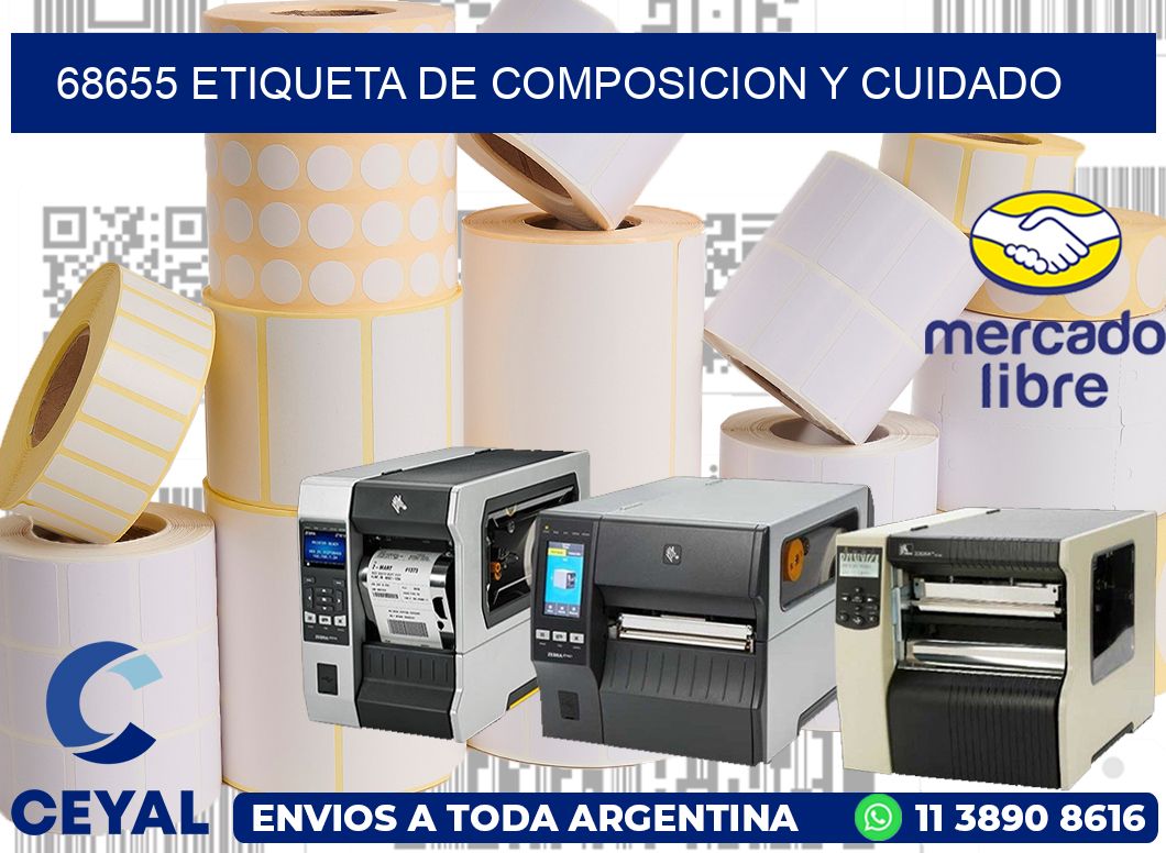 68655 etiqueta de composicion y cuidado