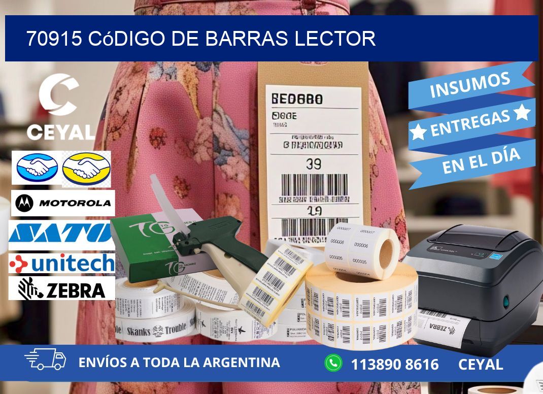 70915 Código de barras lector