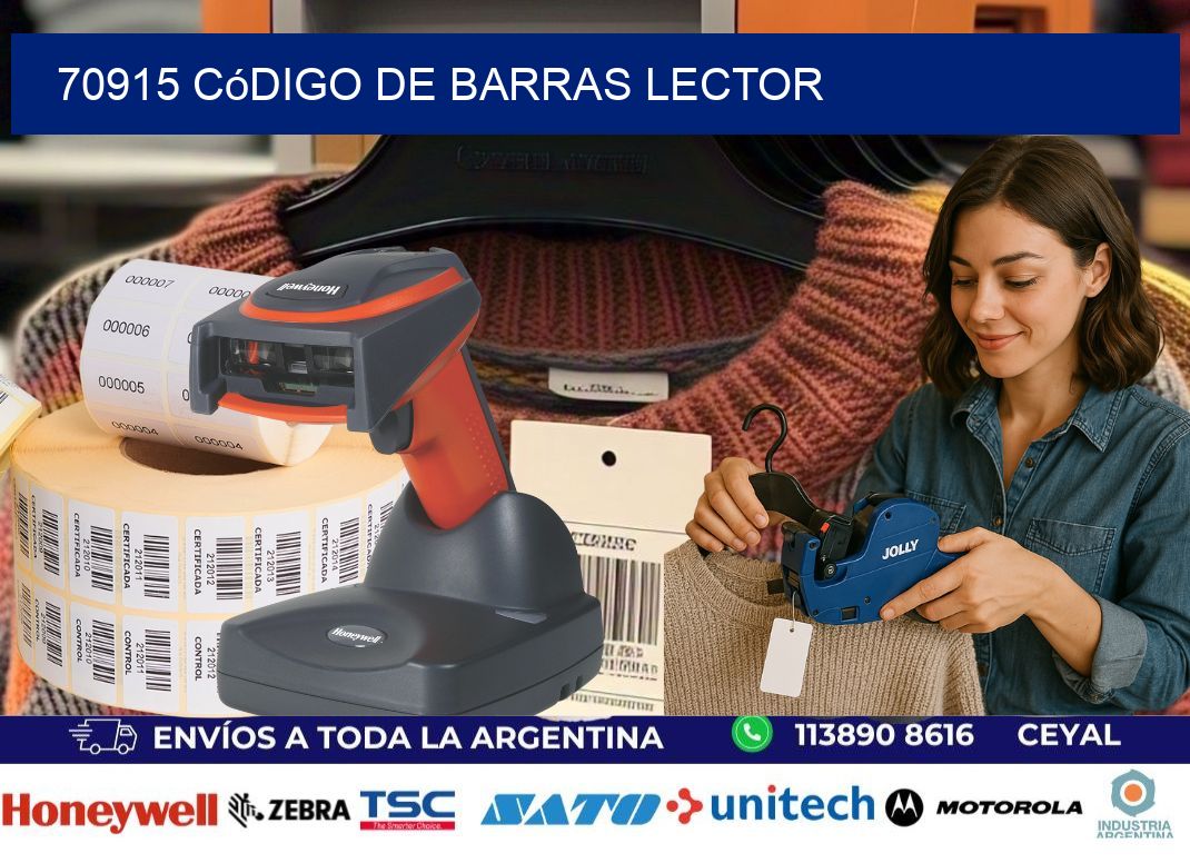 70915 Código de barras lector