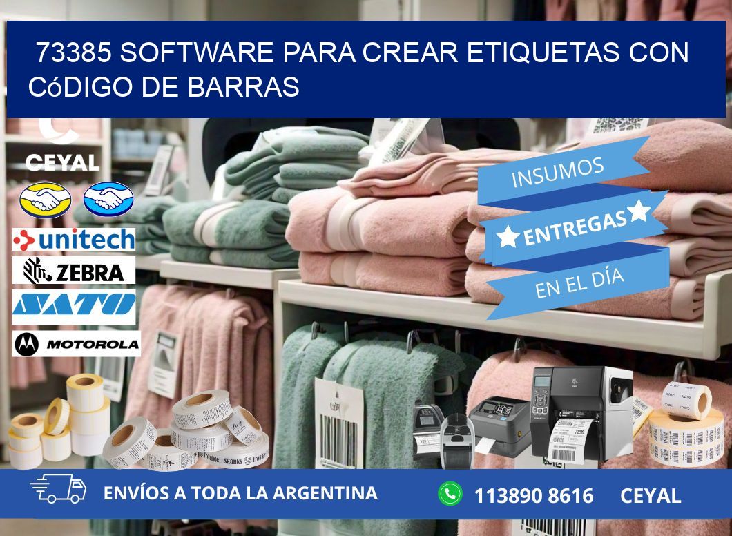 73385 Software para crear etiquetas con código de barras