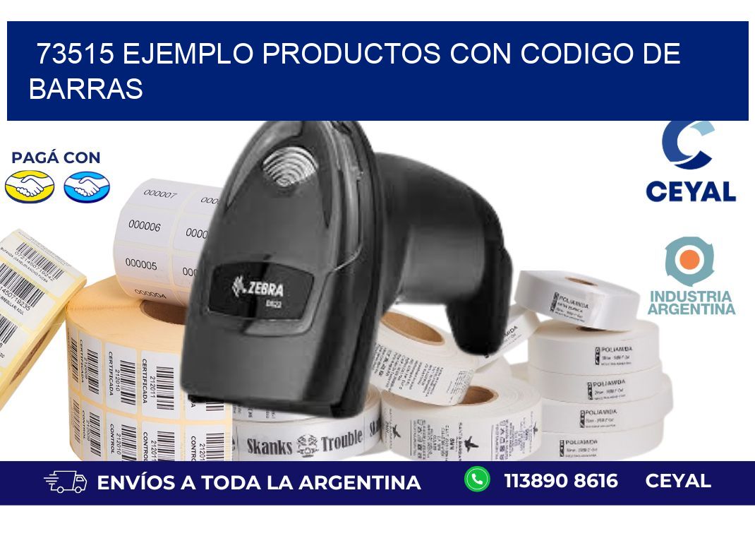 73515 ejemplo productos con codigo de barras