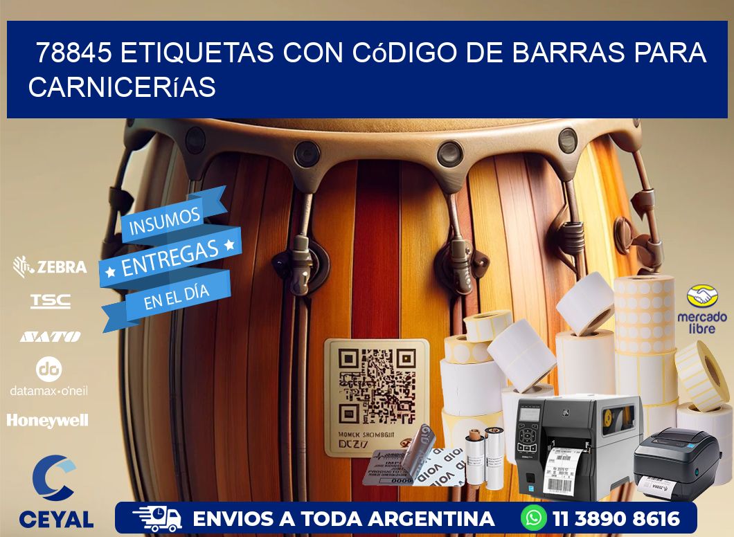 78845 etiquetas con código de barras para carnicerías