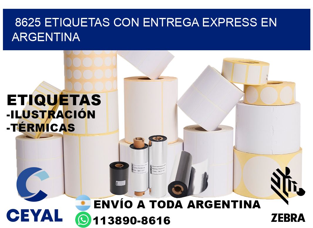 8625 Etiquetas con entrega express en Argentina