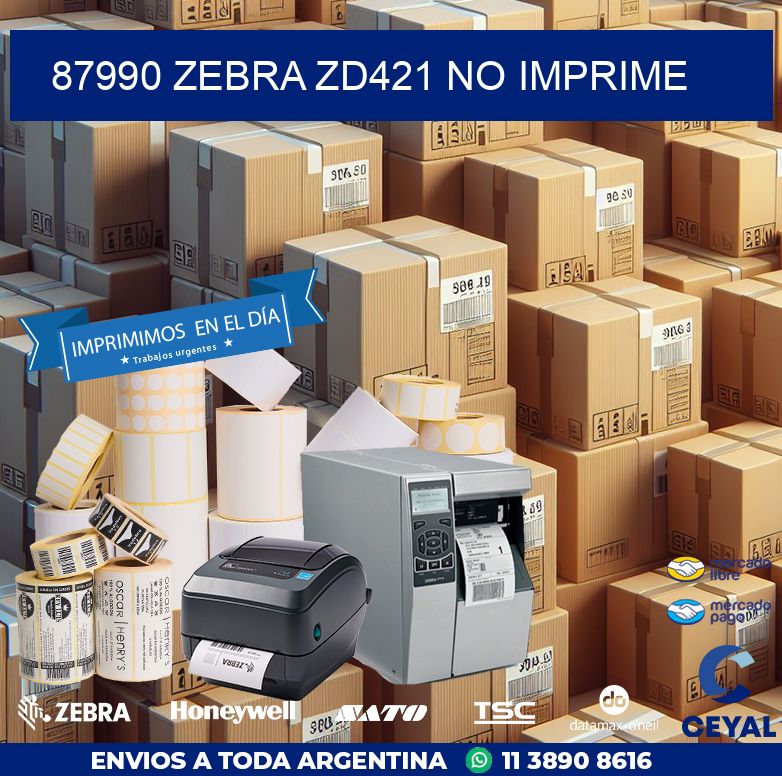 87990 Zebra ZD421 no imprime