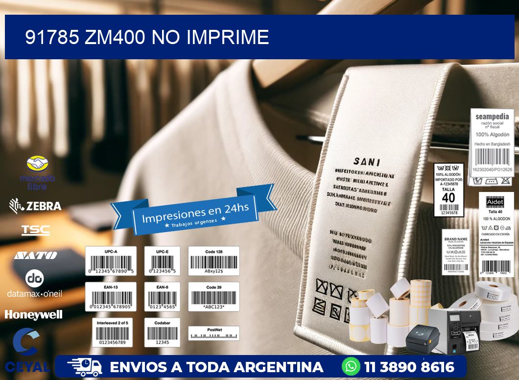 91785 ZM400 no imprime