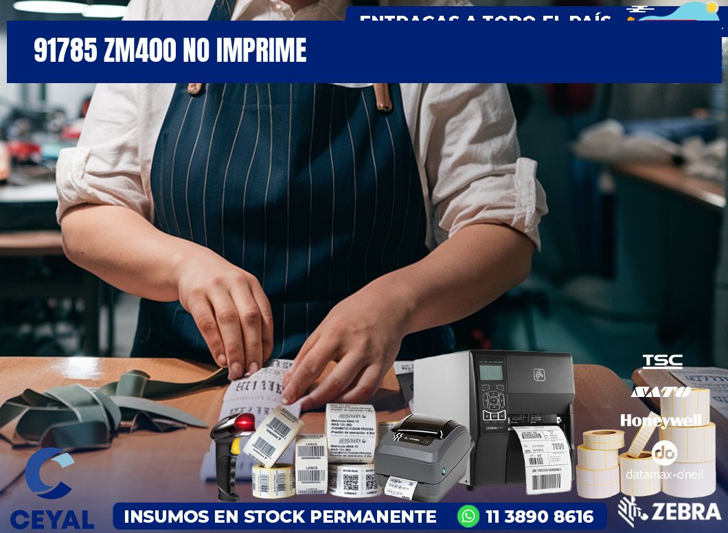 91785 ZM400 no imprime