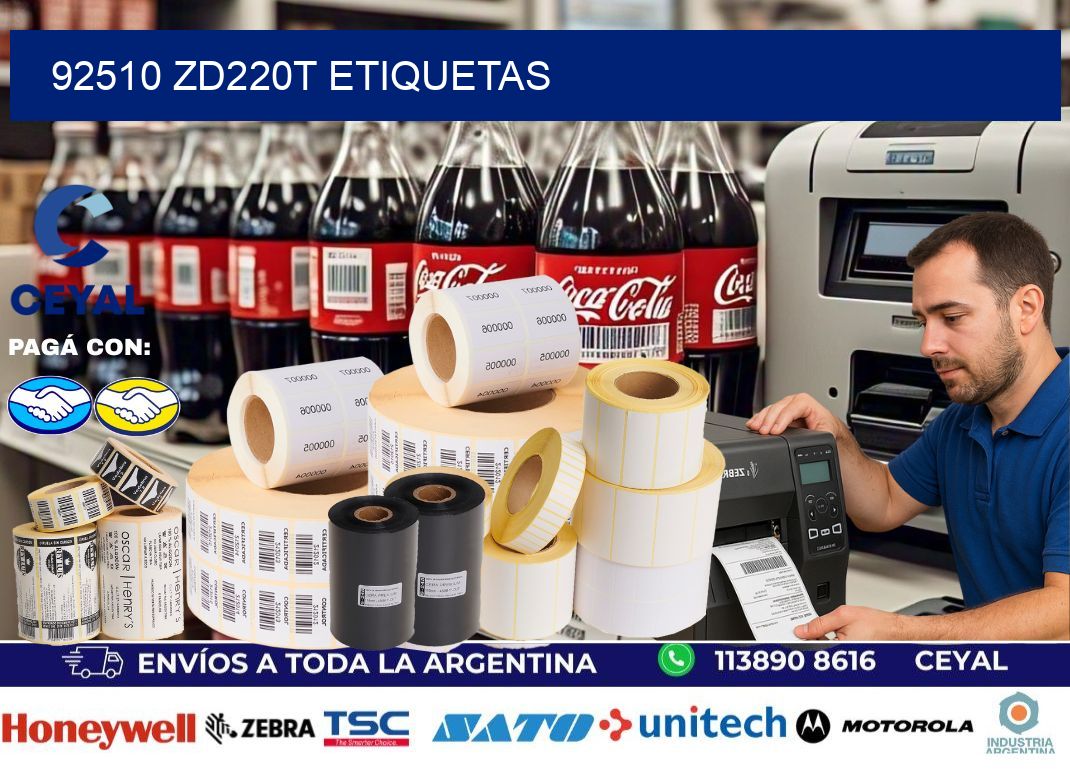92510 ZD220t etiquetas