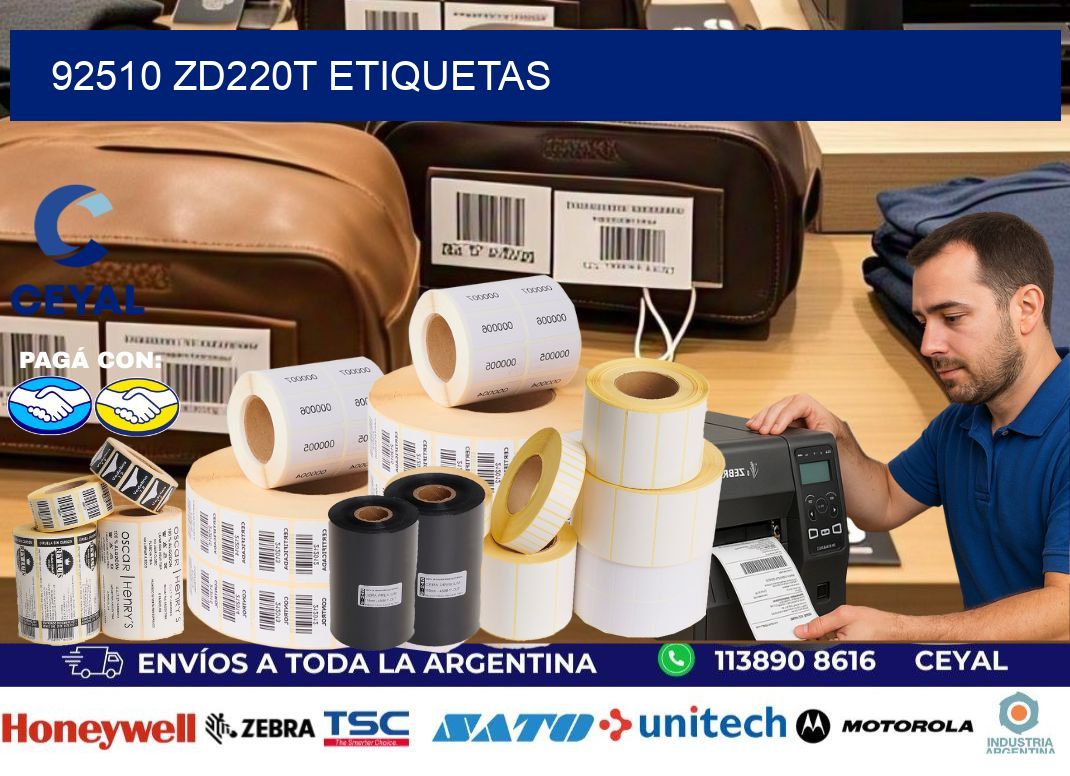 92510 ZD220t etiquetas