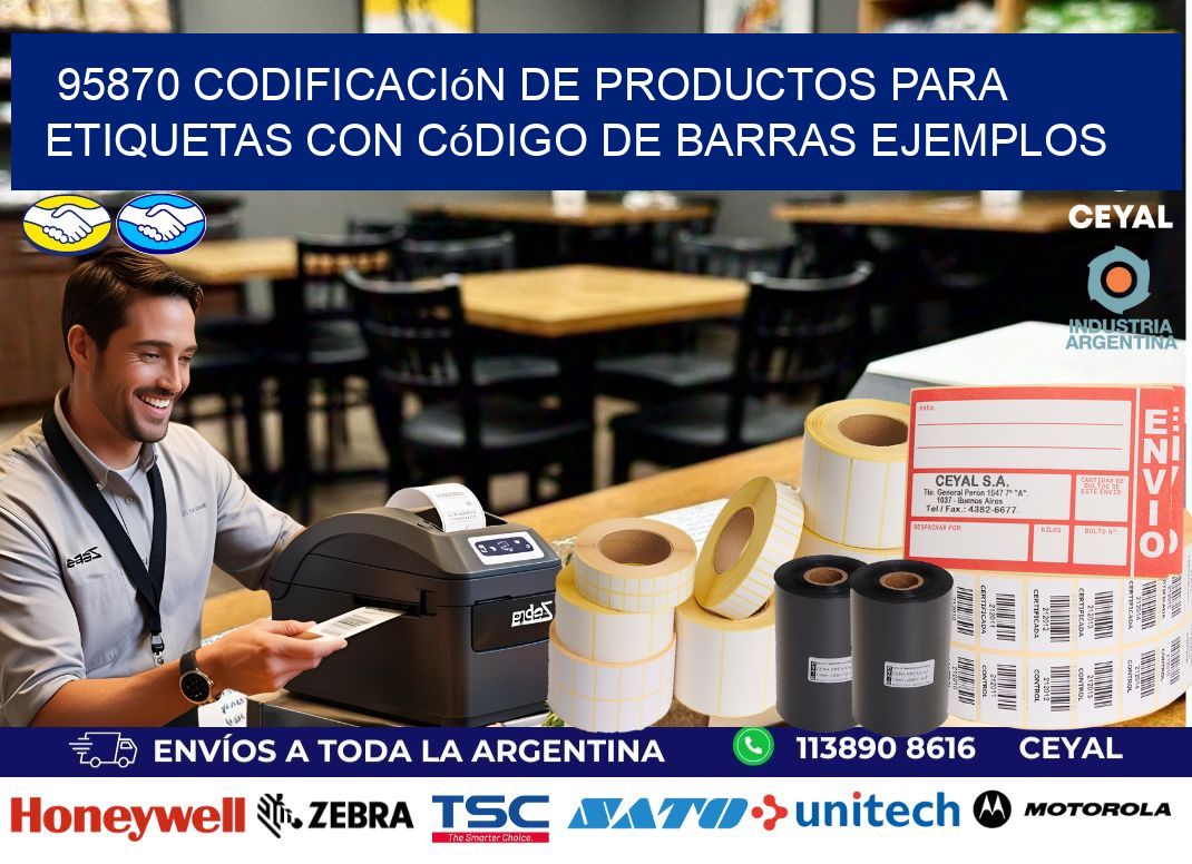 95870 Codificación de productos para etiquetas con código de barras ejemplos