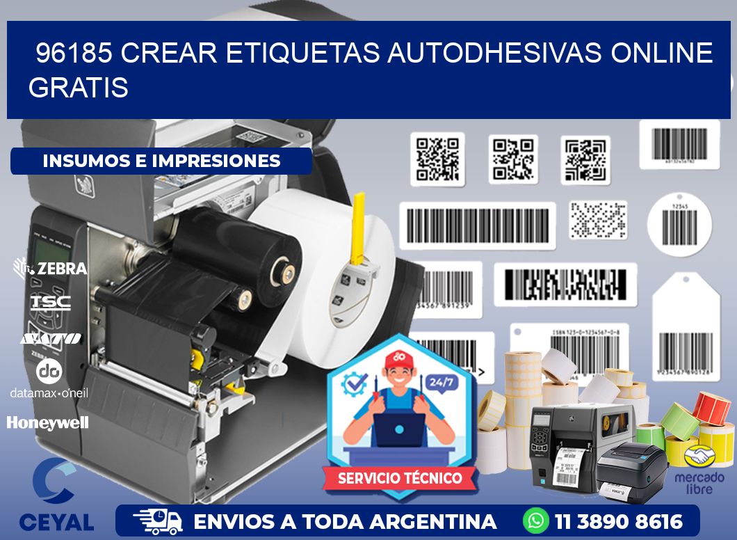 96185 Crear etiquetas autodhesivas online gratis