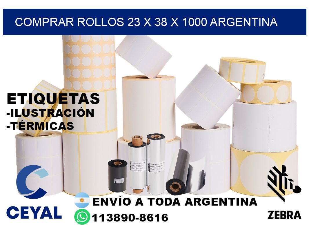 Comprar Rollos 23 x 38 x 1000 argentina