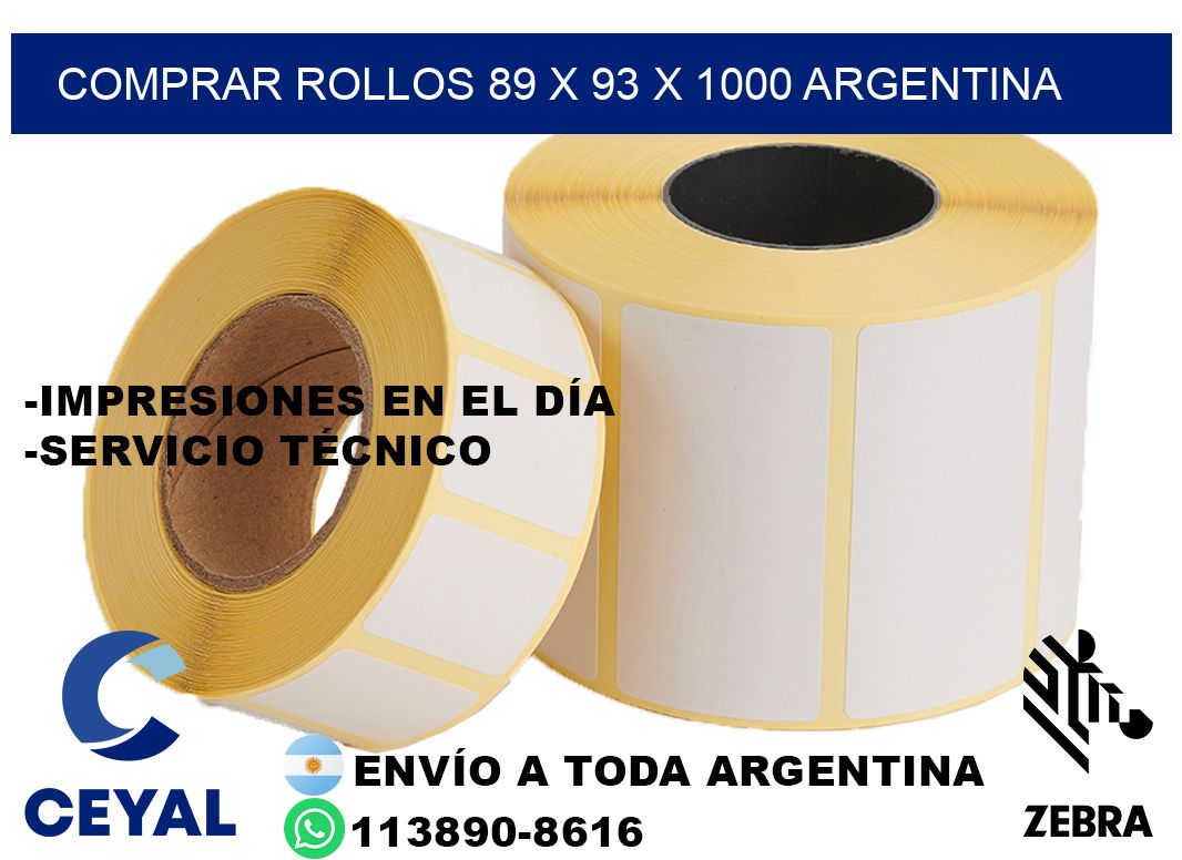 Comprar Rollos 89 x 93 x 1000 argentina