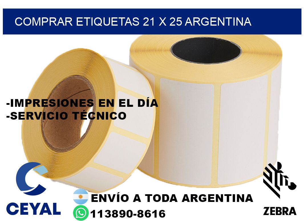 Comprar etiquetas 21 x 25 argentina