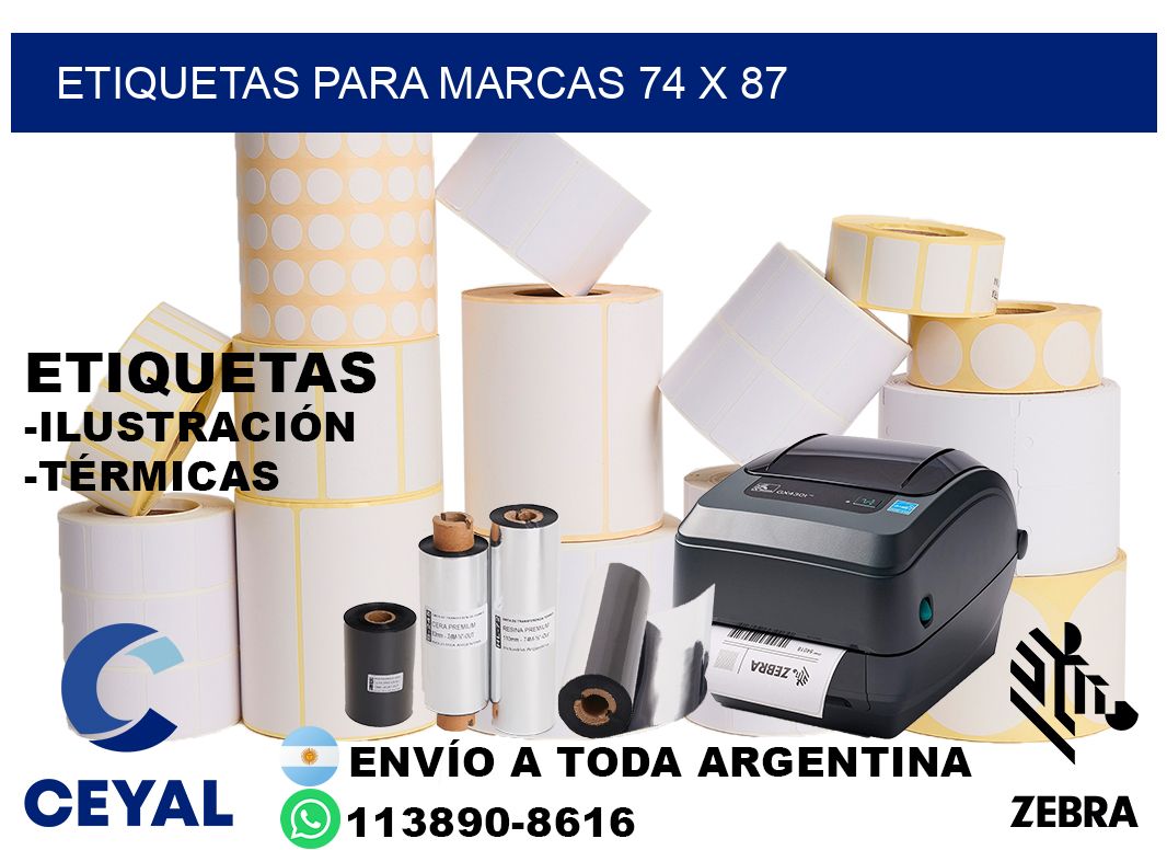 ETIQUETAS PARA MARCAS 74 x 87