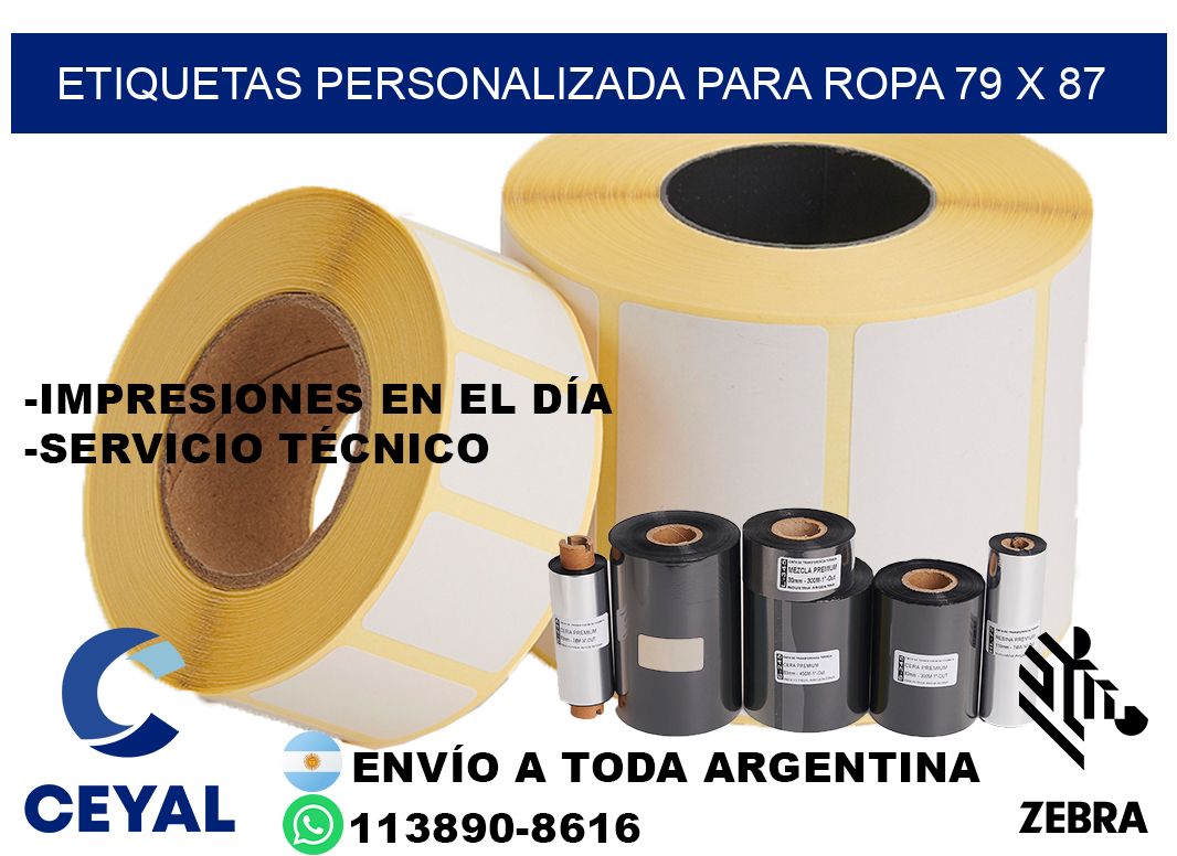 etiquetas personalizada para ropa 79 x 87