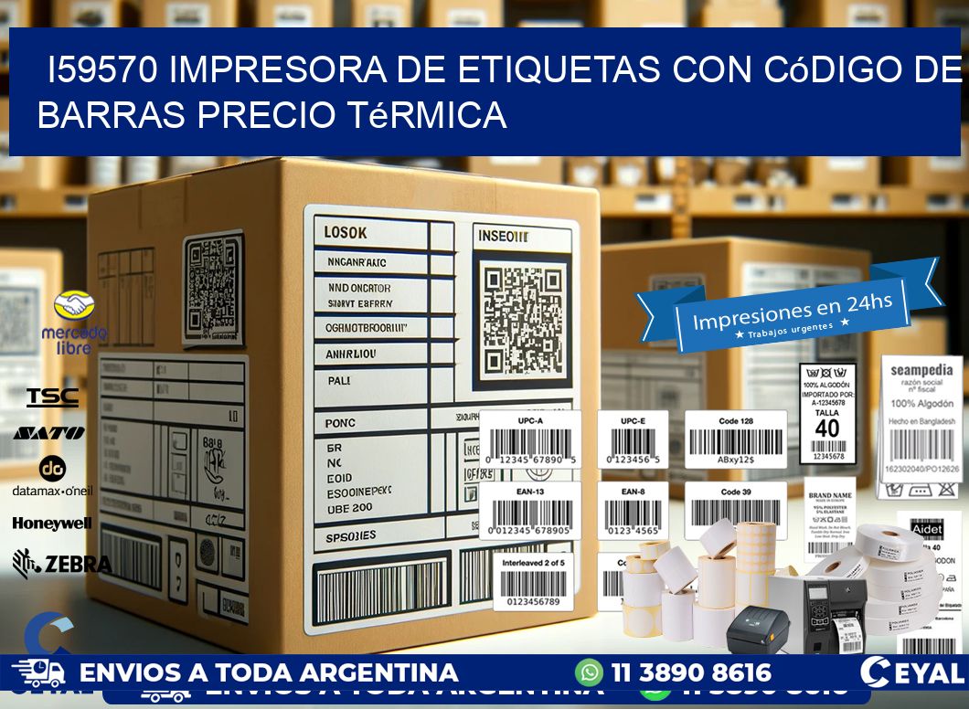 i59570 impresora de etiquetas con código de barras precio térmica