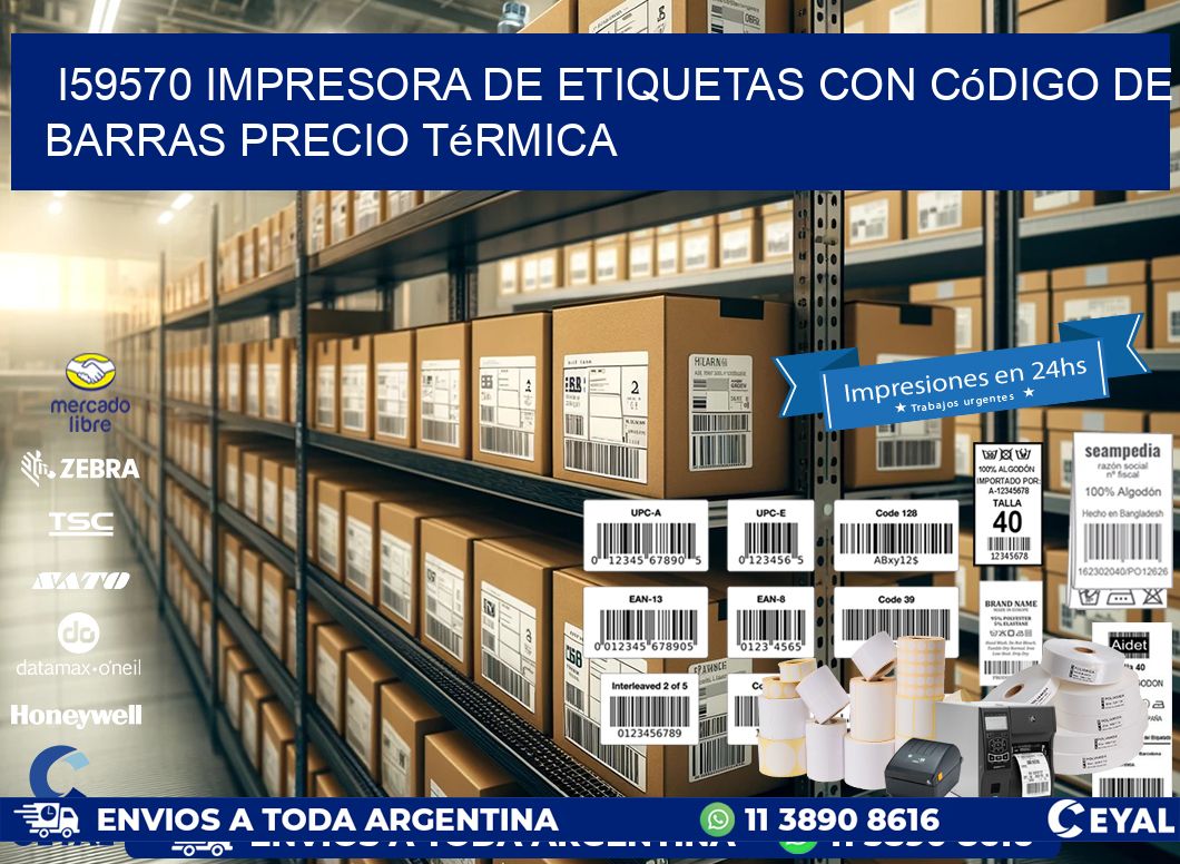 i59570 impresora de etiquetas con código de barras precio térmica
