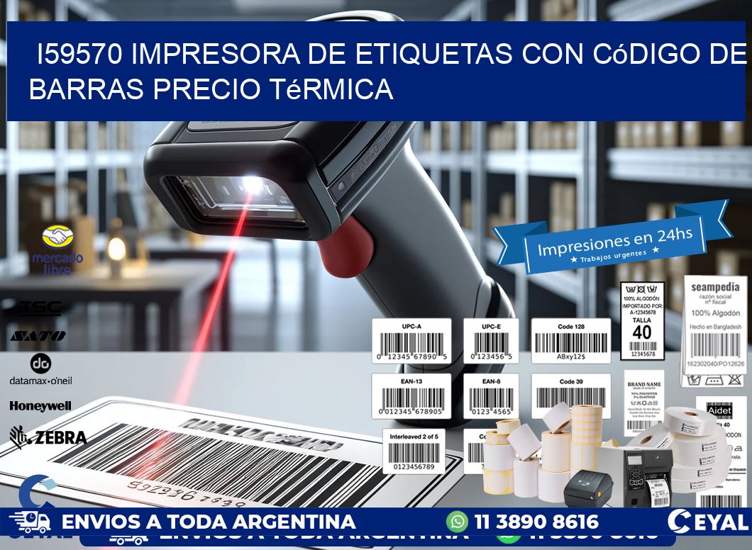 i59570 impresora de etiquetas con código de barras precio térmica