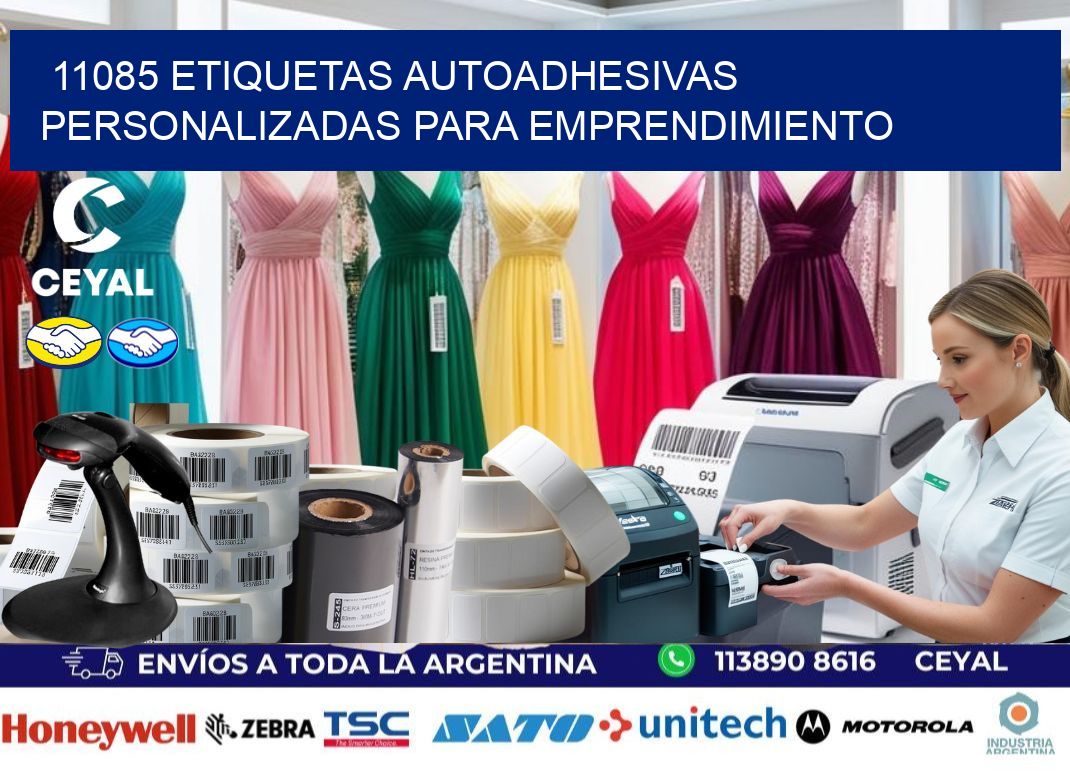 11085 etiquetas autoadhesivas personalizadas para emprendimiento