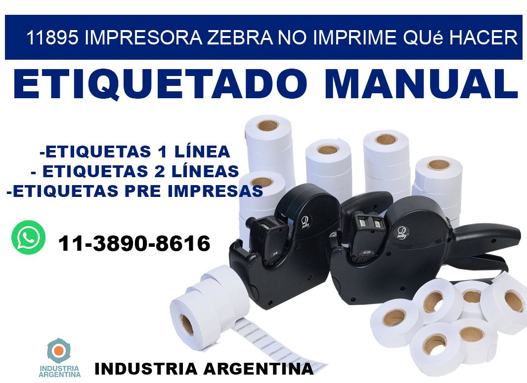 11895 impresora zebra no imprime qué hacer