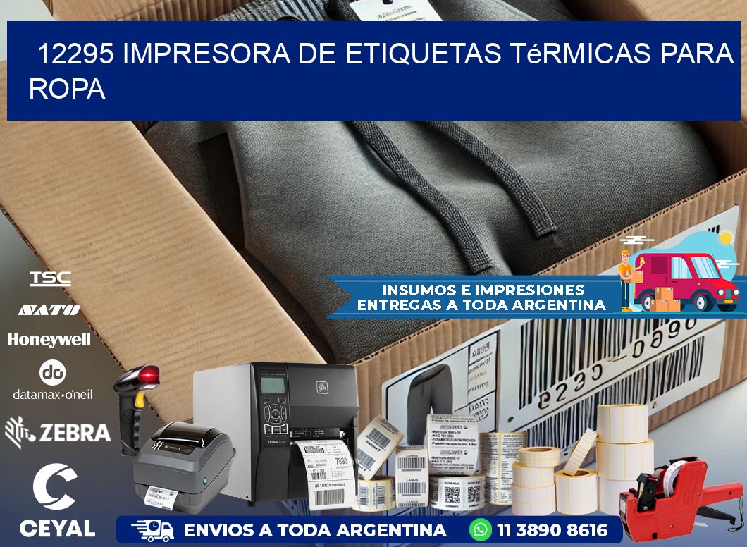 12295 impresora de etiquetas térmicas para ropa