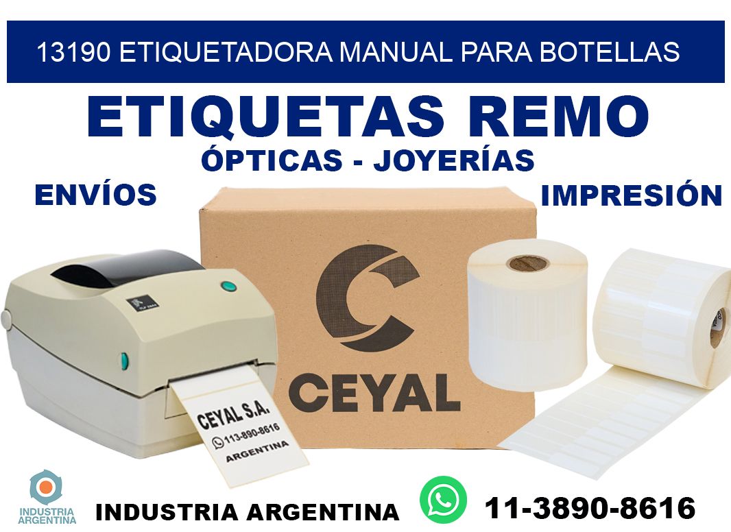 13190 etiquetadora manual para botellas
