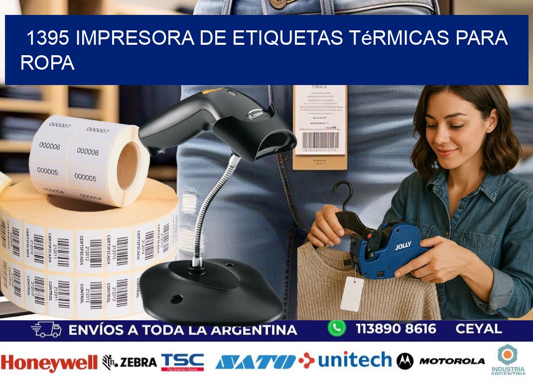 1395 impresora de etiquetas térmicas para ropa