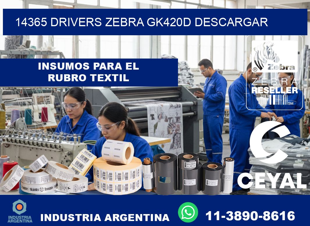 14365 drivers zebra gk420d descargar