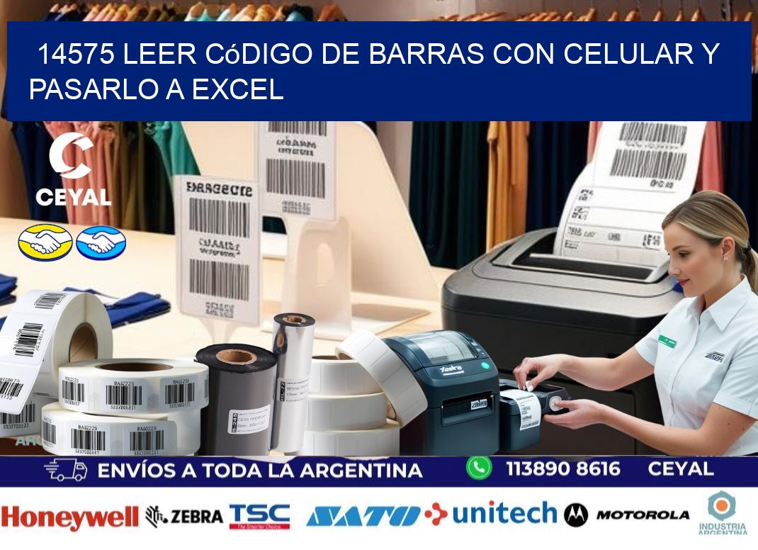 14575 Leer código de barras con celular y pasarlo a Excel