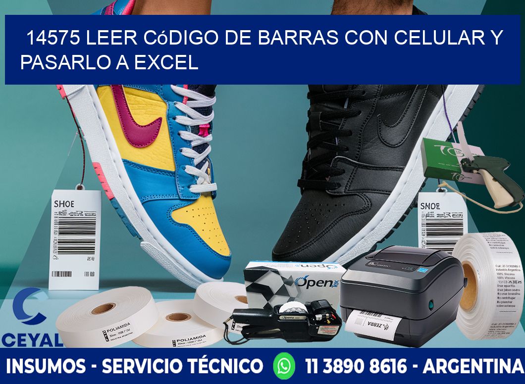 14575 Leer código de barras con celular y pasarlo a Excel