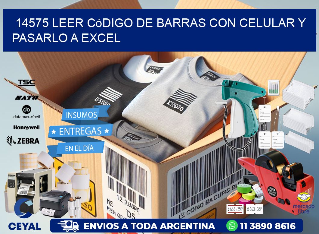 14575 Leer código de barras con celular y pasarlo a Excel