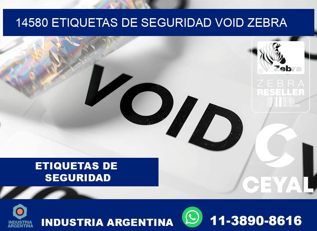 14580 etiquetas de seguridad void zebra