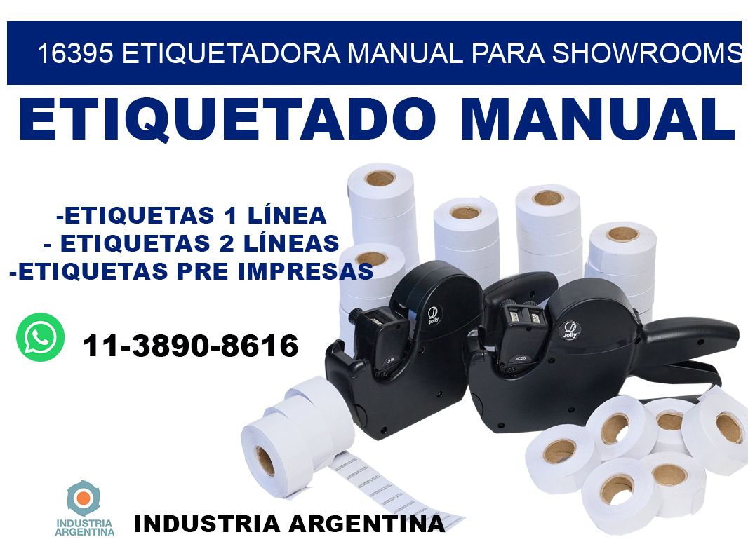 16395 etiquetadora manual para showrooms