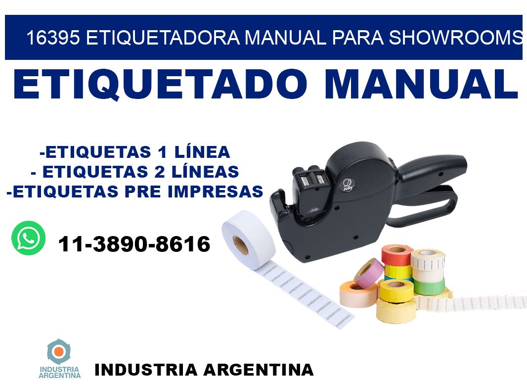 16395 etiquetadora manual para showrooms