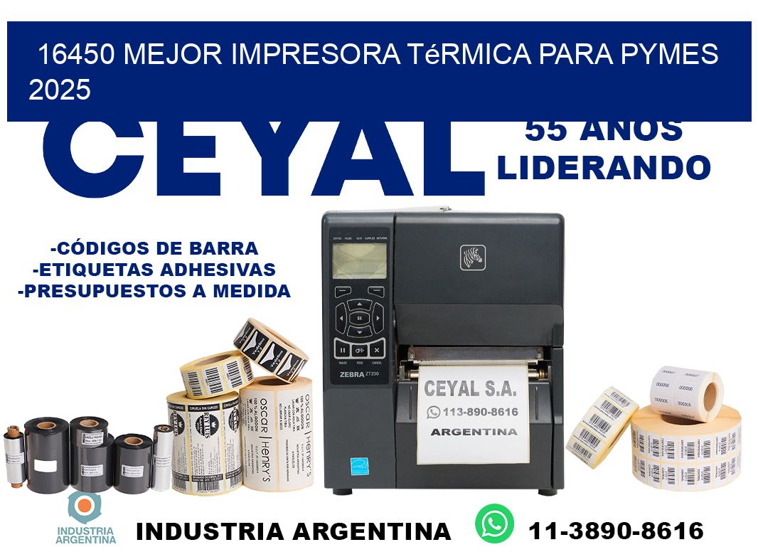 16450 mejor impresora térmica para pymes 2025