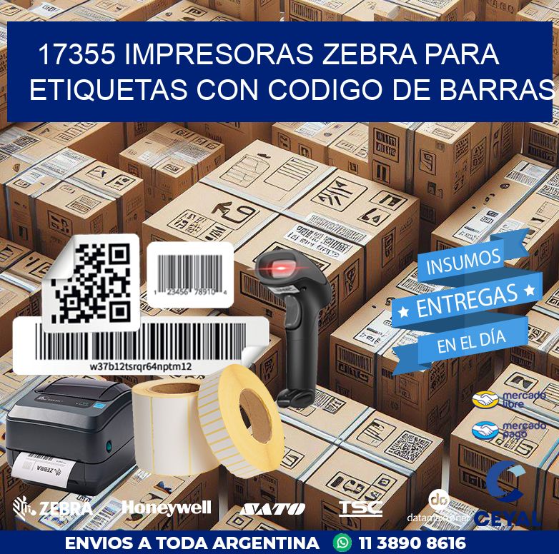 17355 impresoras zebra para etiquetas con codigo de barras
