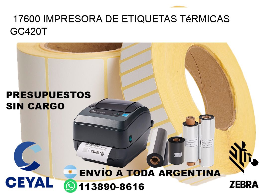 17600 Impresora de etiquetas térmicas GC420T