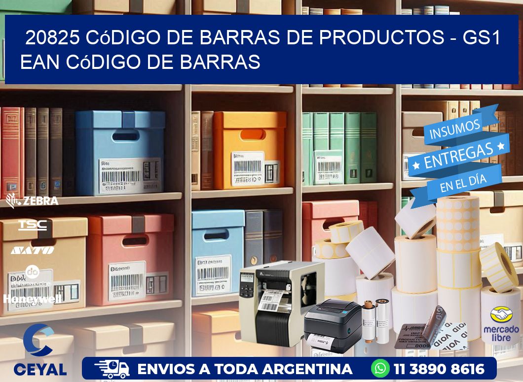 20825 Código de Barras de productos - GS1 ean Código de Barras