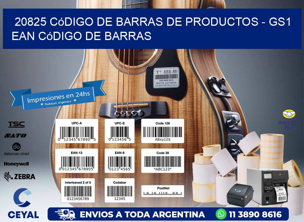 20825 Código de Barras de productos - GS1 ean Código de Barras