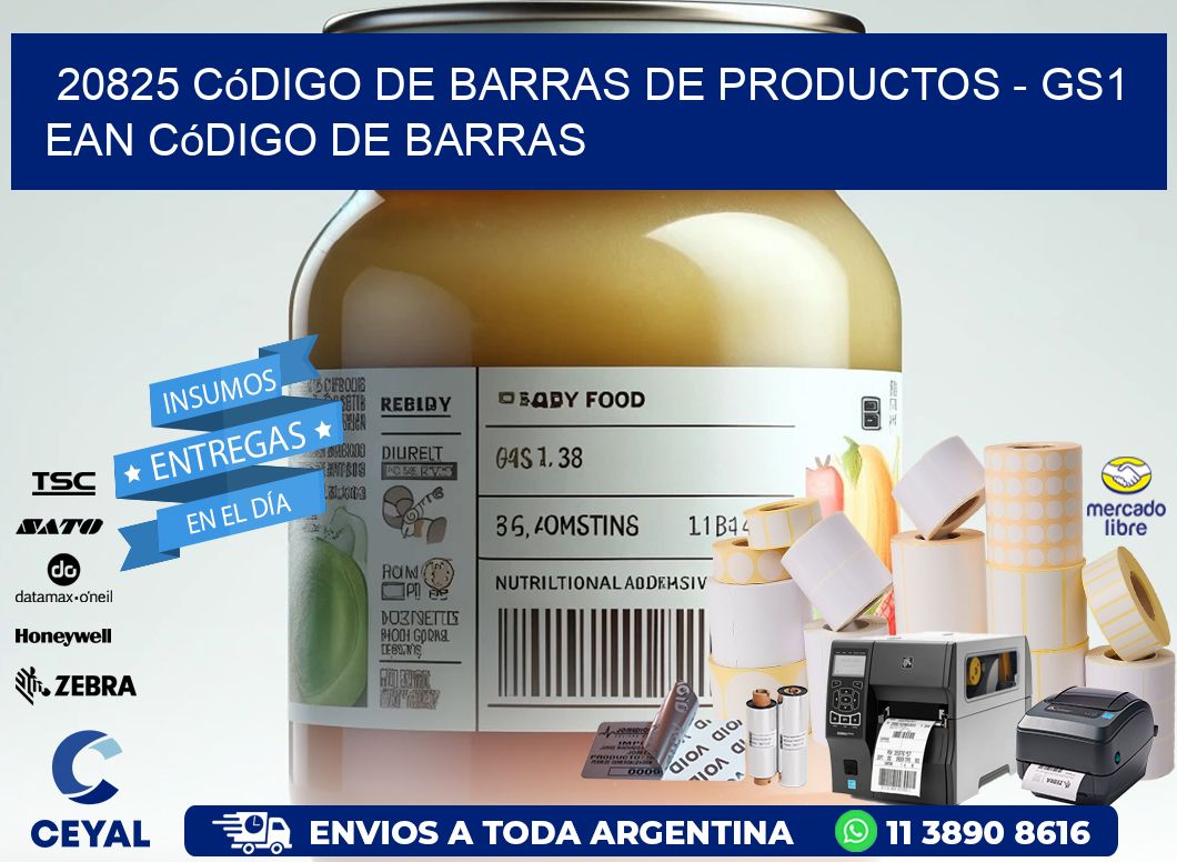 20825 Código de Barras de productos - GS1 ean Código de Barras