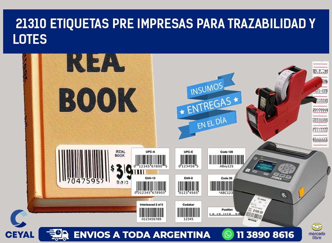 21310 etiquetas pre impresas para trazabilidad y lotes