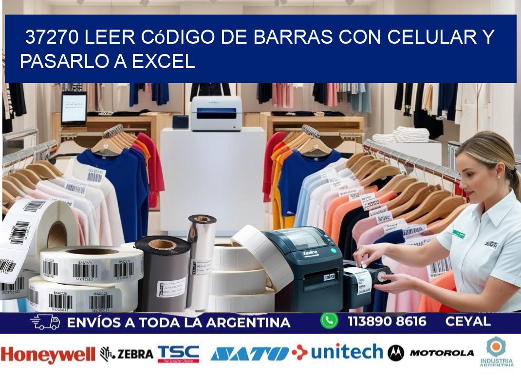 37270 Leer código de barras con celular y pasarlo a Excel
