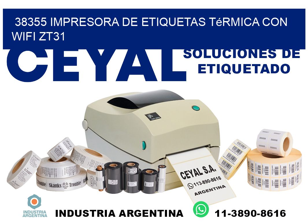 38355 impresora de etiquetas térmica con wifi ZT31