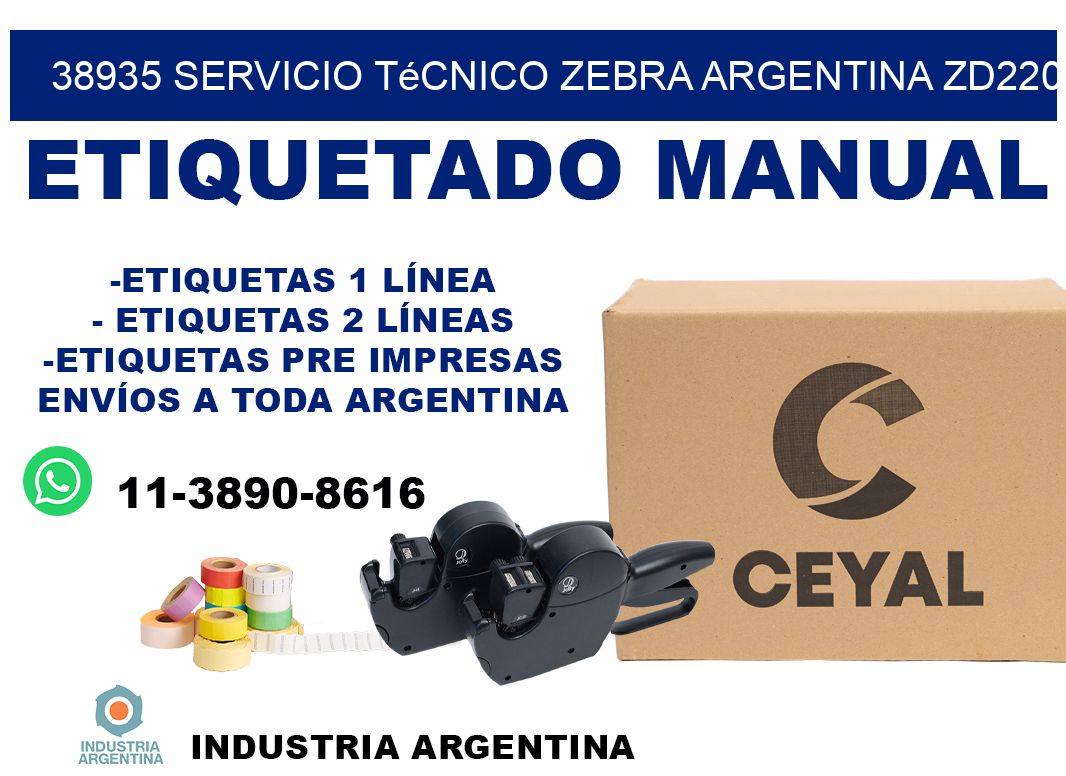 38935 servicio técnico zebra argentina ZD220