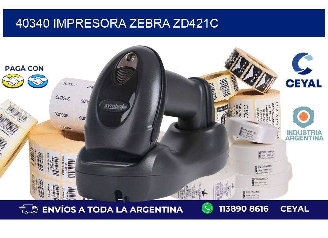 40340 Impresora Zebra zd421c