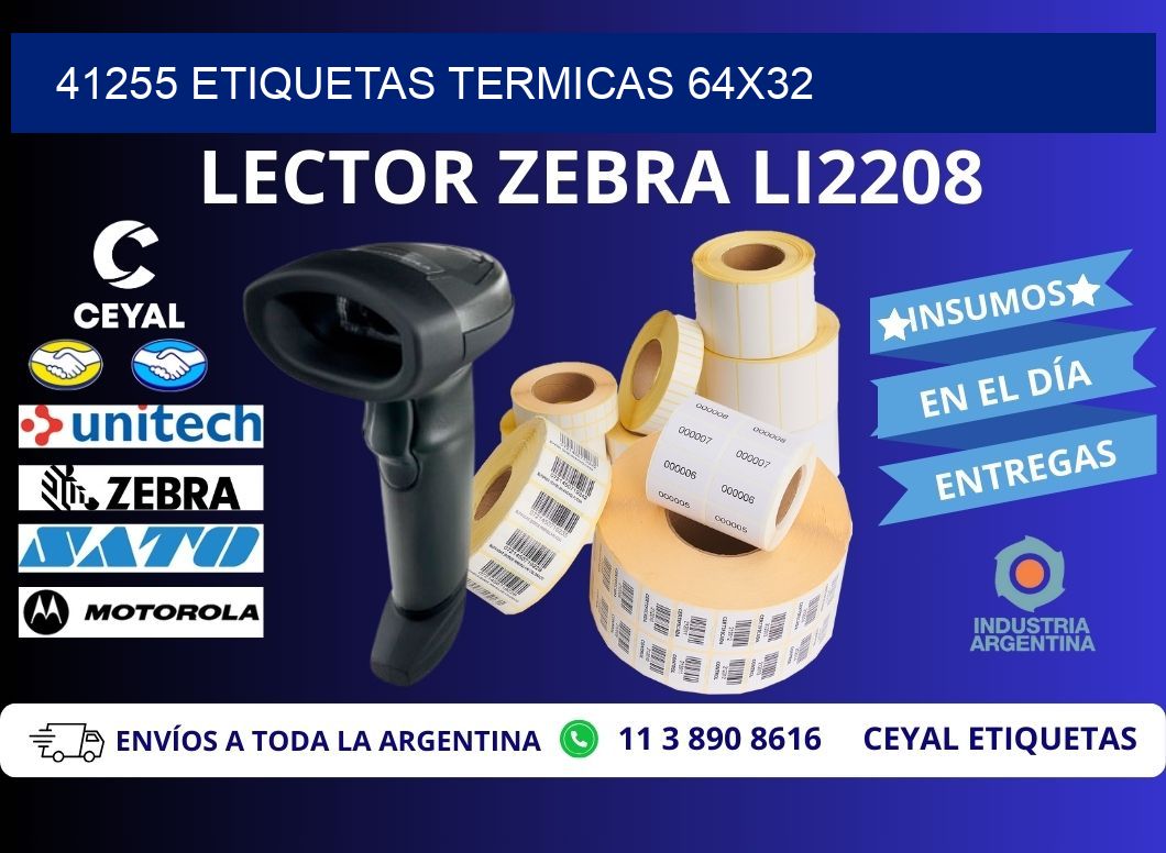 41255 etiquetas termicas 64x32